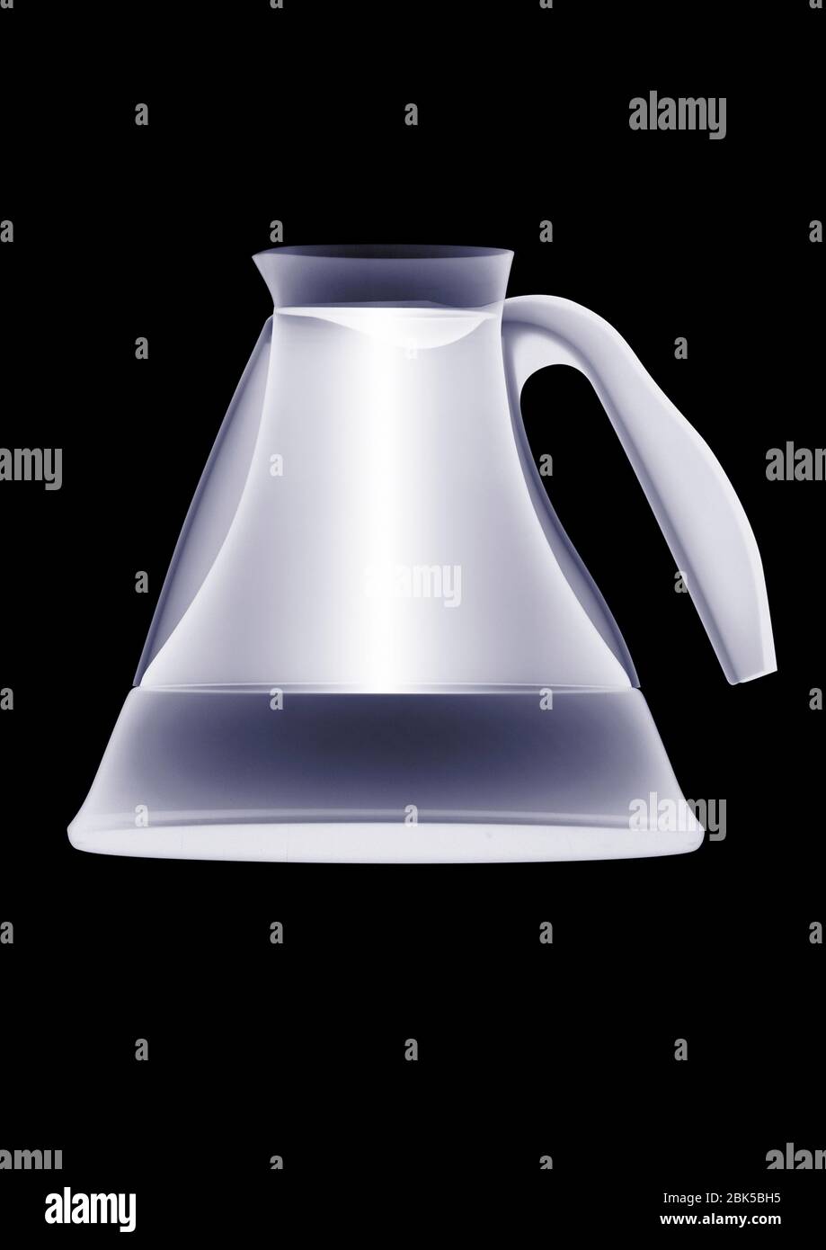 Coffee pot, X-ray. Stock Photo