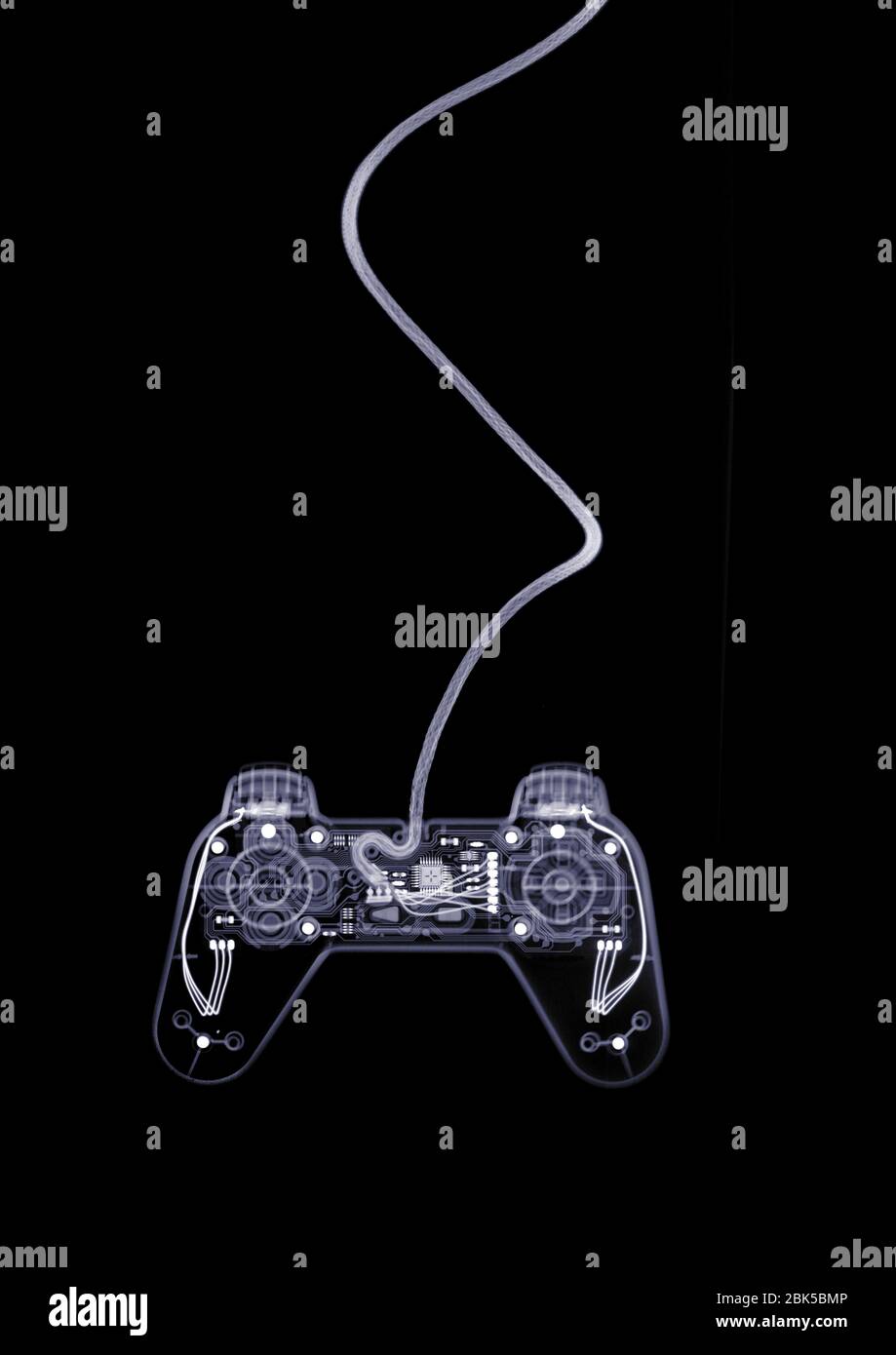 Video game control, X-ray. Stock Photo