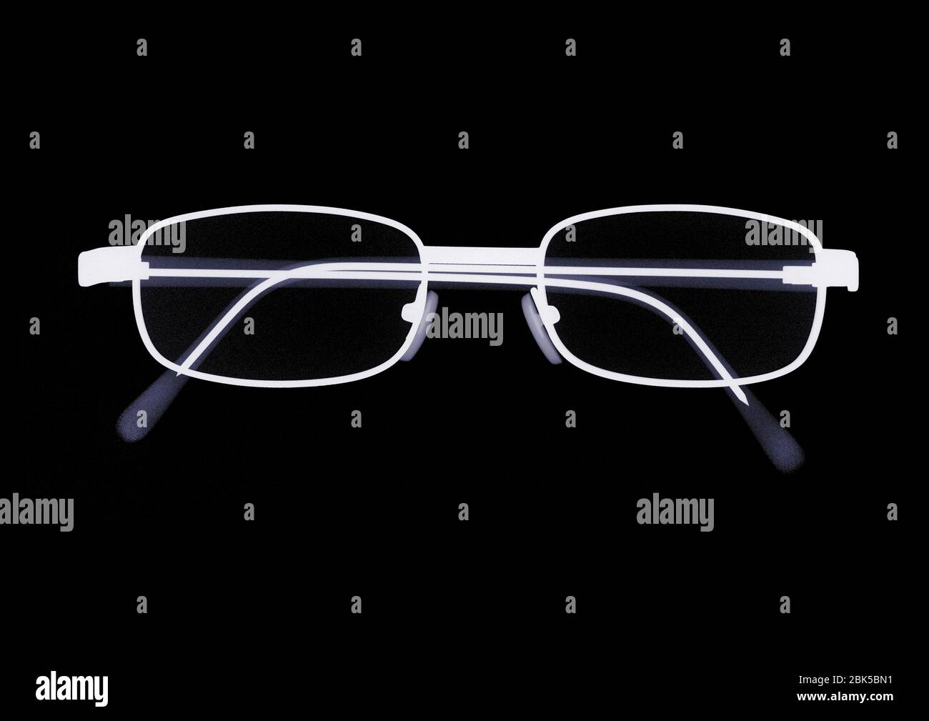 Spectacles, X-ray. Stock Photo