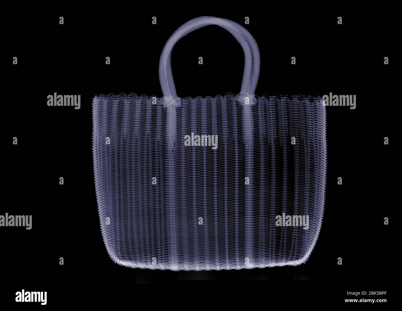 String shopping bag, X-ray. Stock Photo