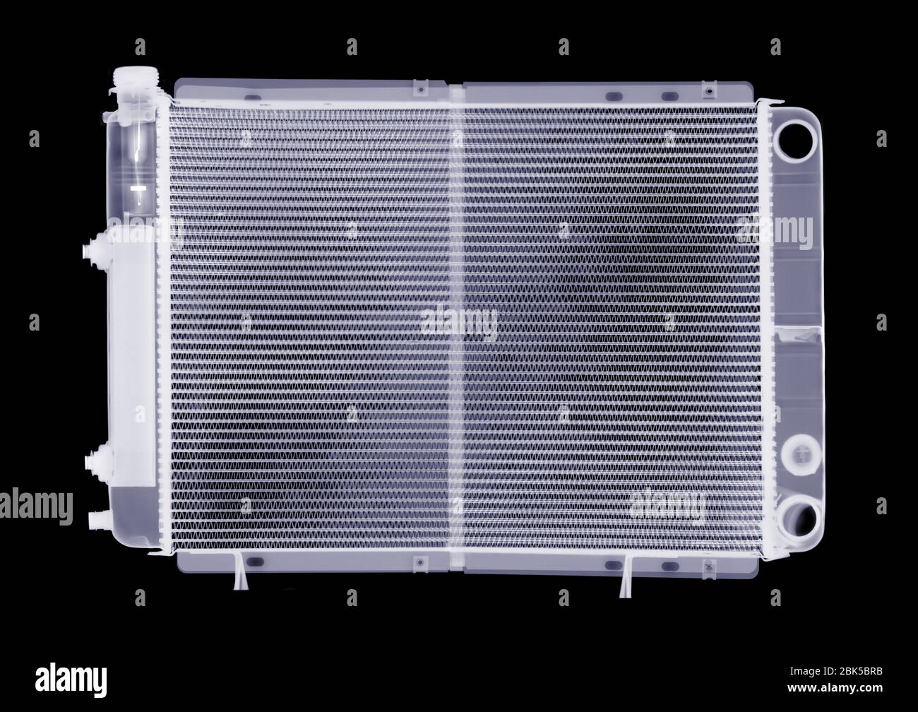 Image of a radiator, X-ray. Stock Photo
