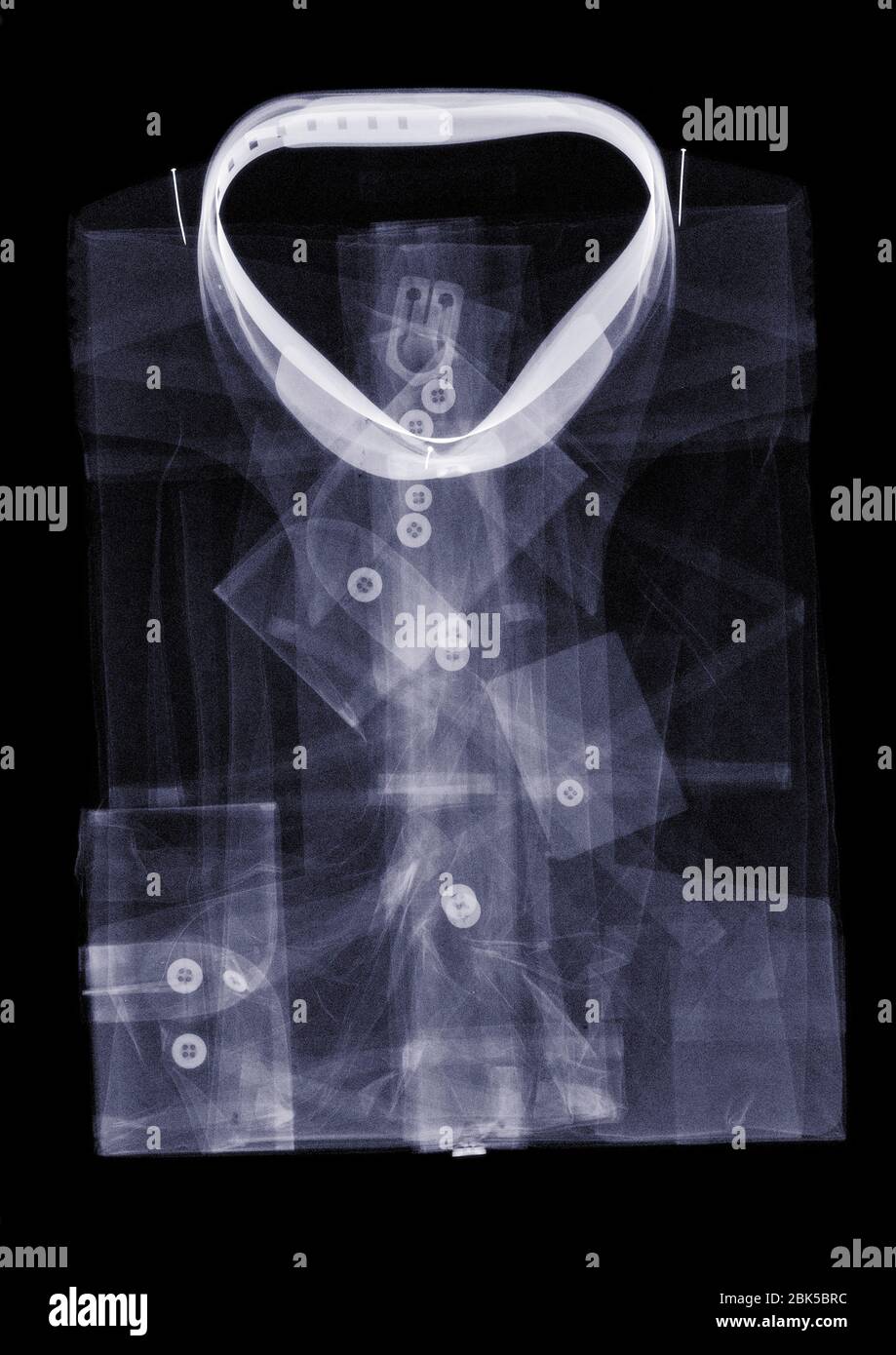 Folded shirt, X-ray Stock Photo - Alamy