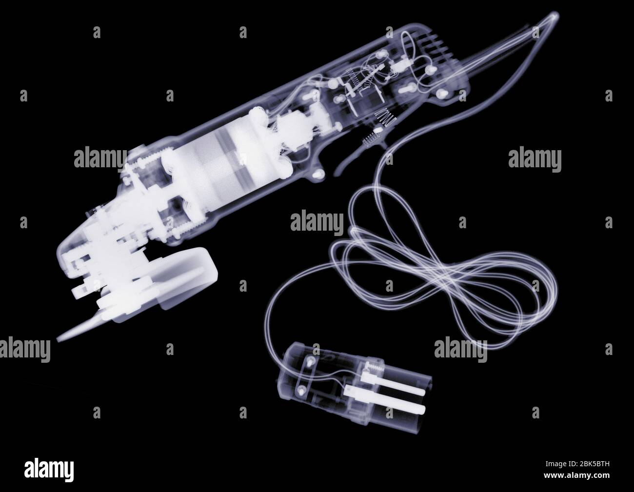 Angle grinder, X-ray. Stock Photo