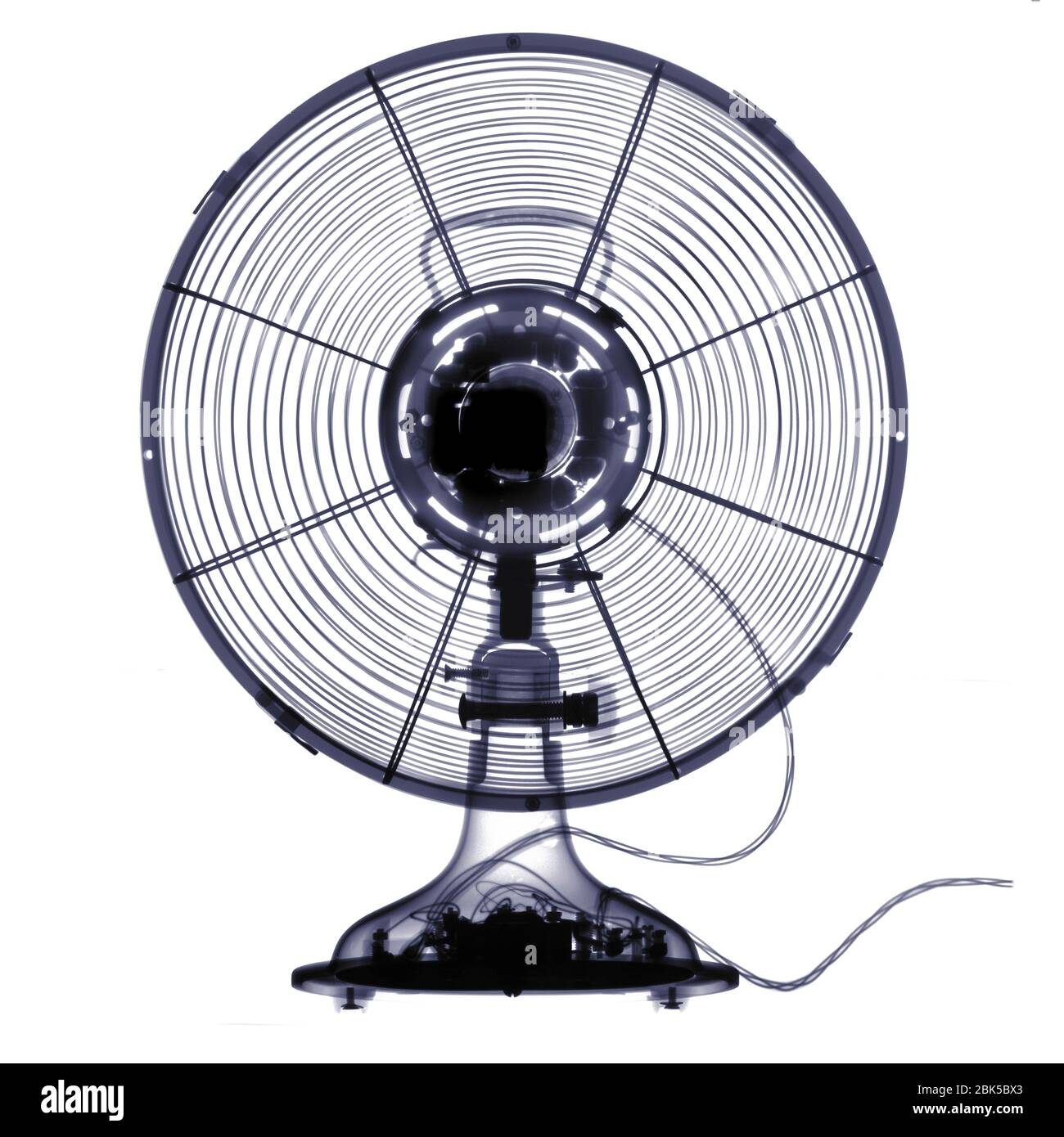 Electrical fan, X-ray. Stock Photo