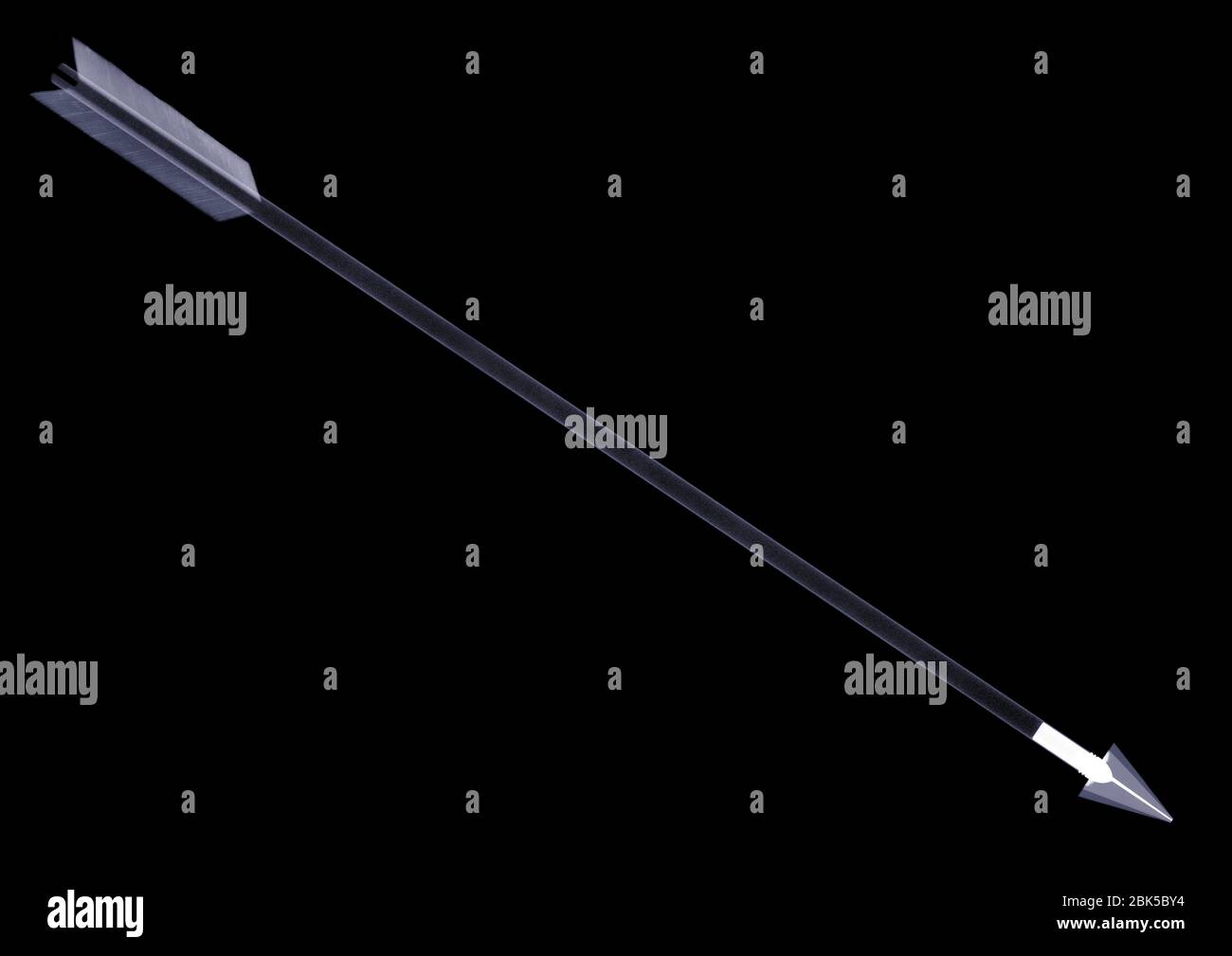 Arrow, X-ray. Stock Photo