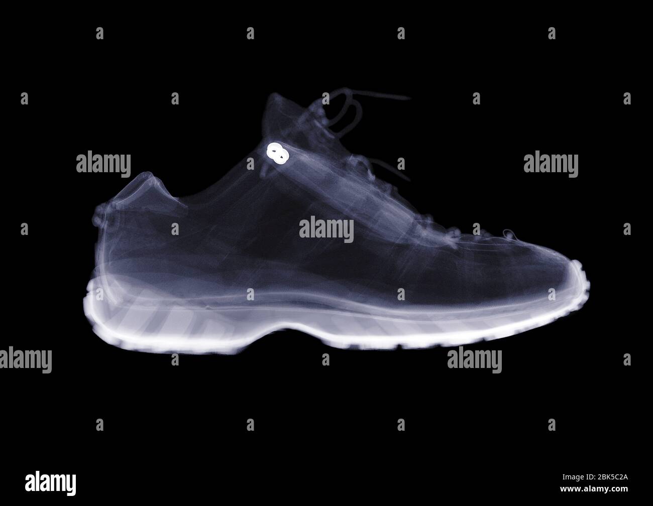 Cross training shoe, X-ray. Stock Photo