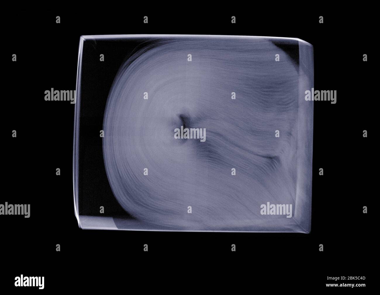 Toilet paper in packaging, X-ray. Stock Photo