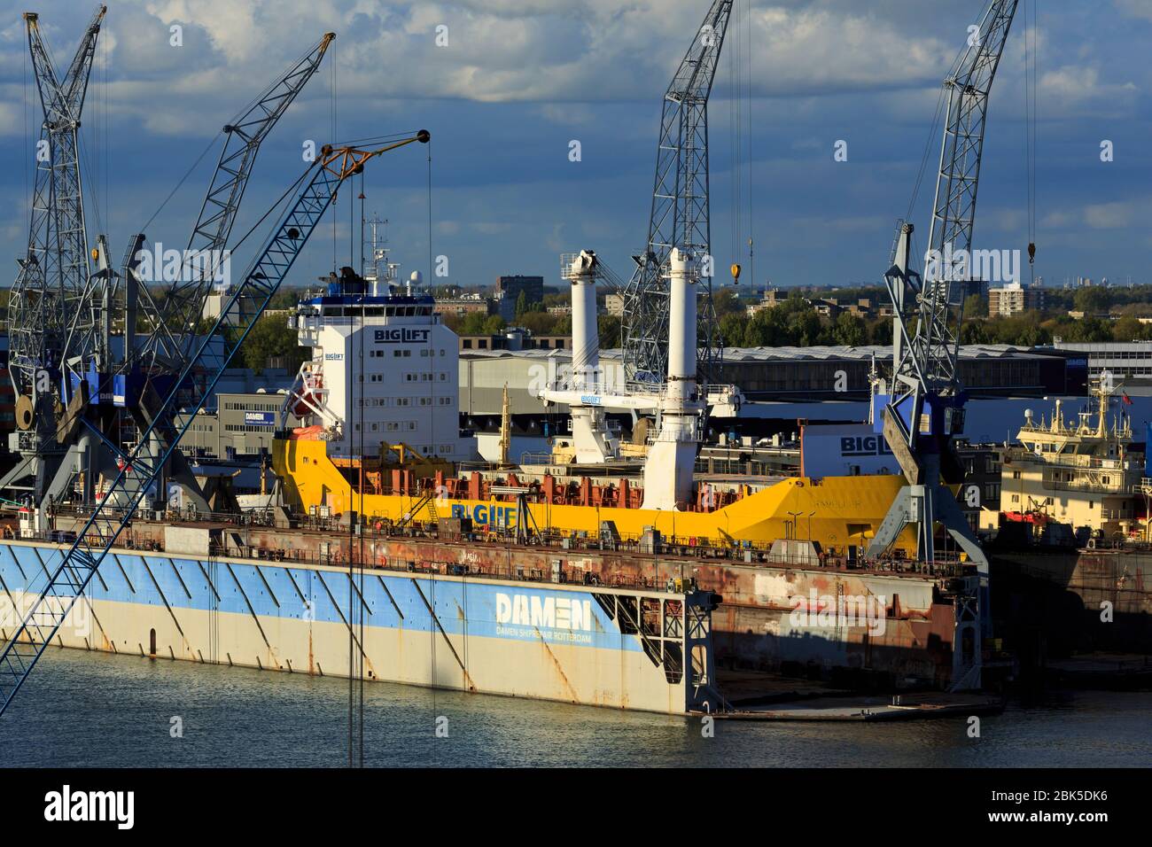 Damen Shipyard,, Port of Rotterdam, South Holland, Netherlands, Europe