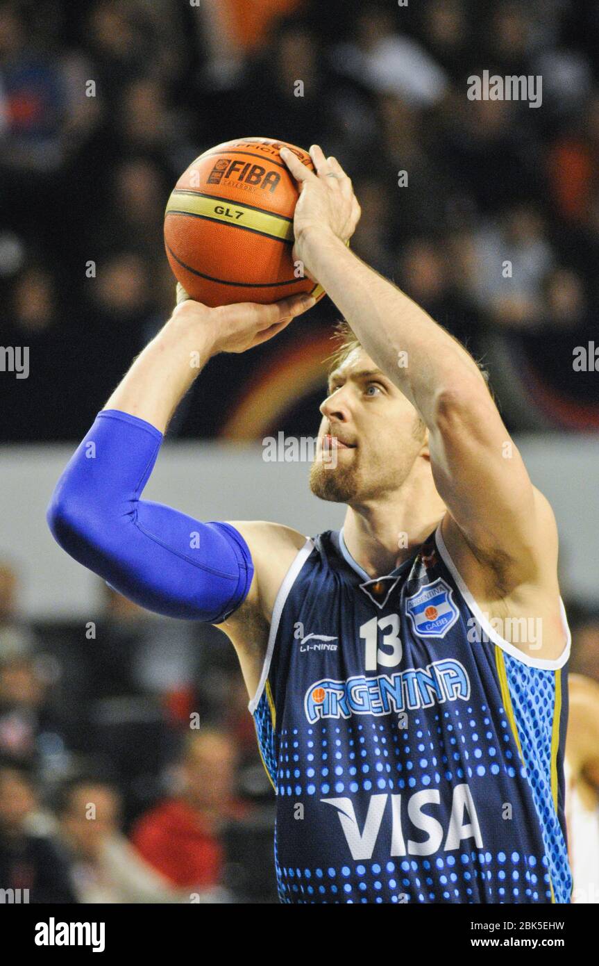 Andres Nocioni. Argentina Basketball National Team. FIBA Americas Tournament, Mar del Plata 2011 Stock Photo