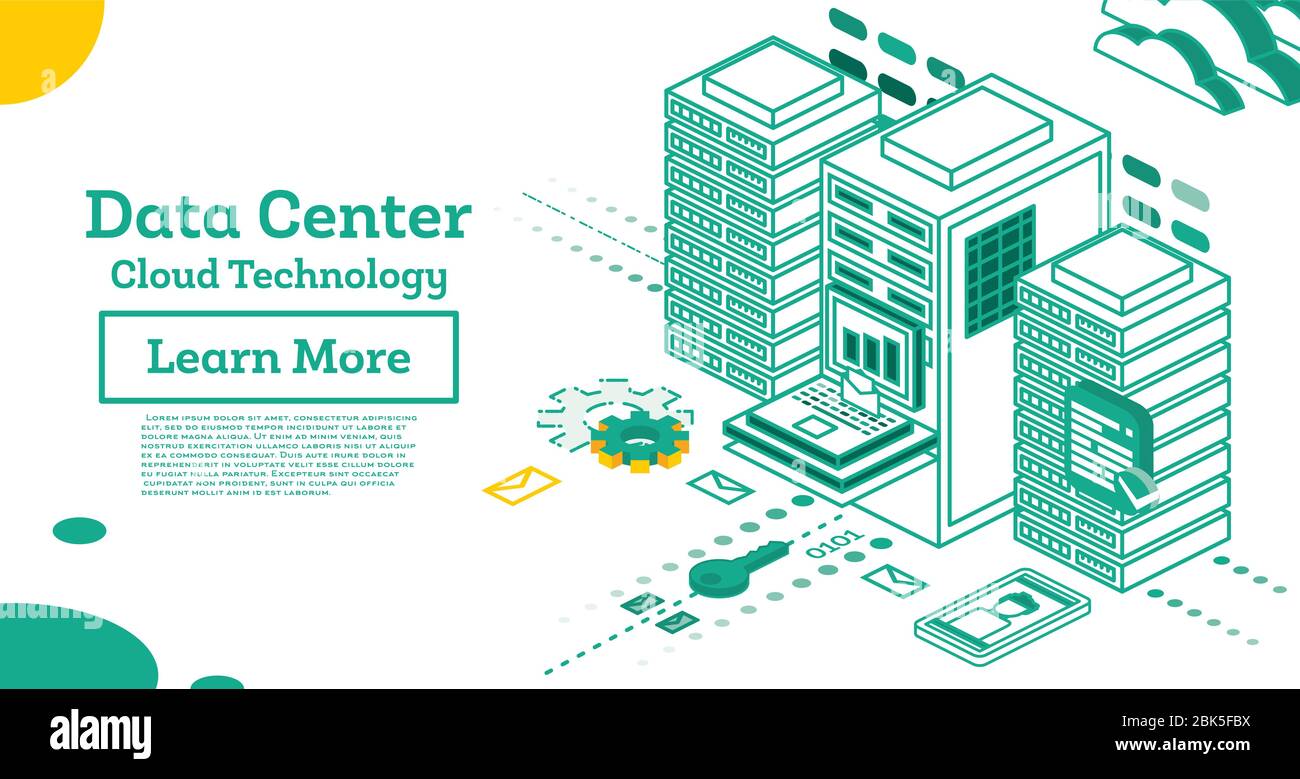 Server rack supercomputer hardware Stock Vector Images - Alamy