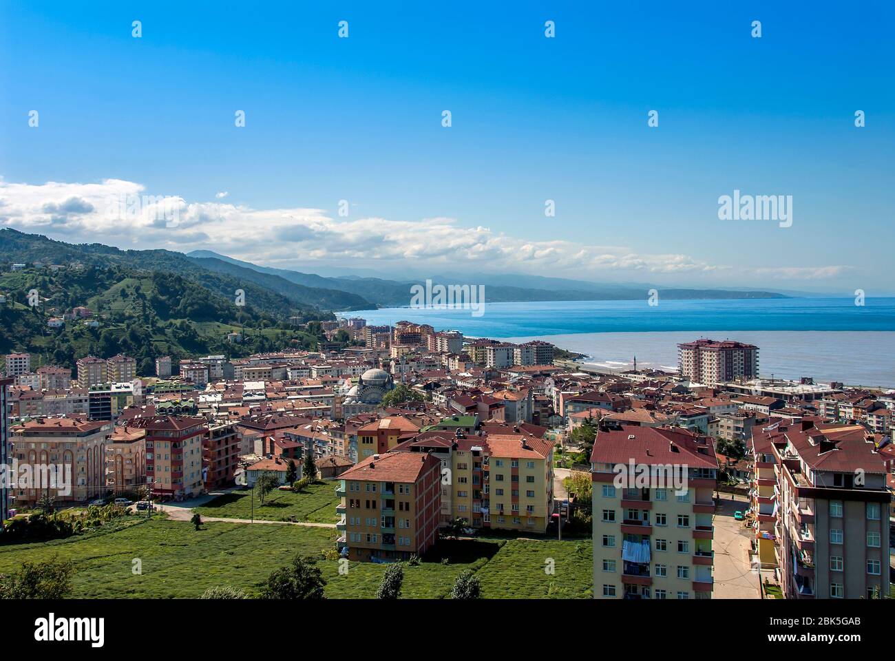 TRABZON, TURKEY - SEPTEMBER 24, 2009: City General View, Black Sea. Of District Stock Photo