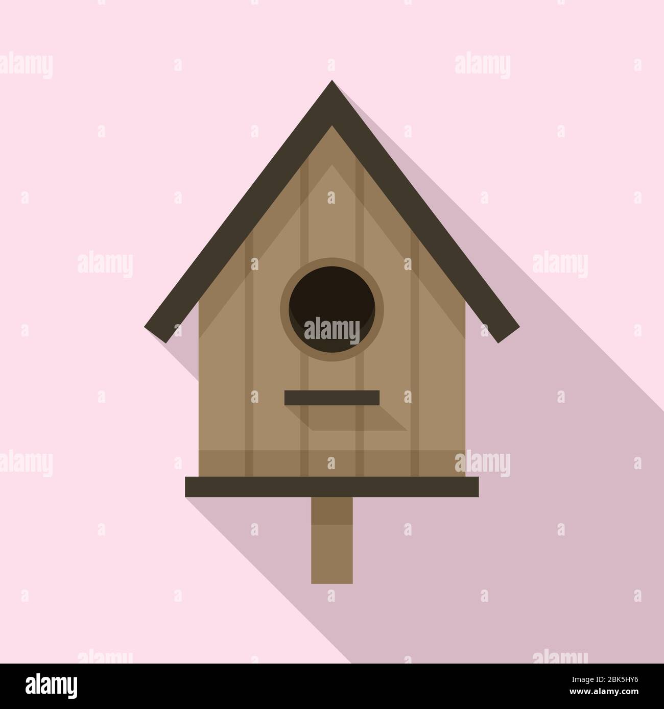 Birdhouse icon. Flat illustration of birdhouse vector icon for web