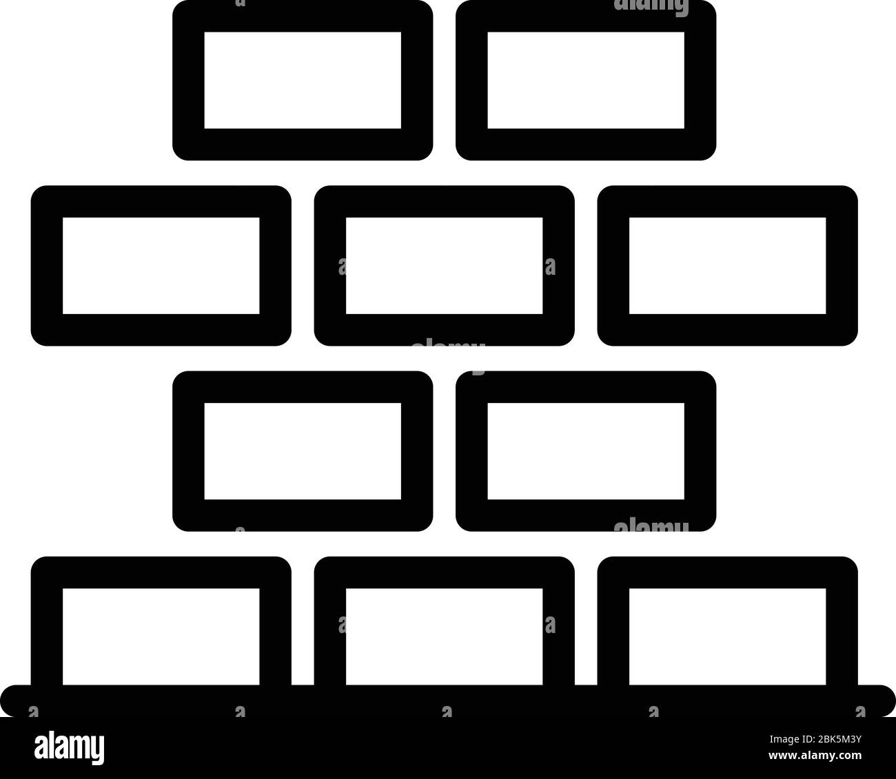 Brickwork icon, outline style Stock Vector Image & Art - Alamy