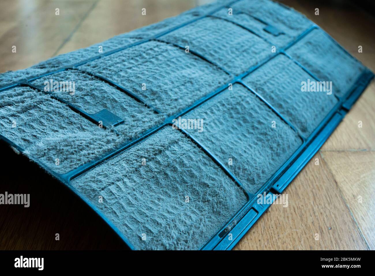 Very dirty air conditioner filter. Health damage from air conditioning