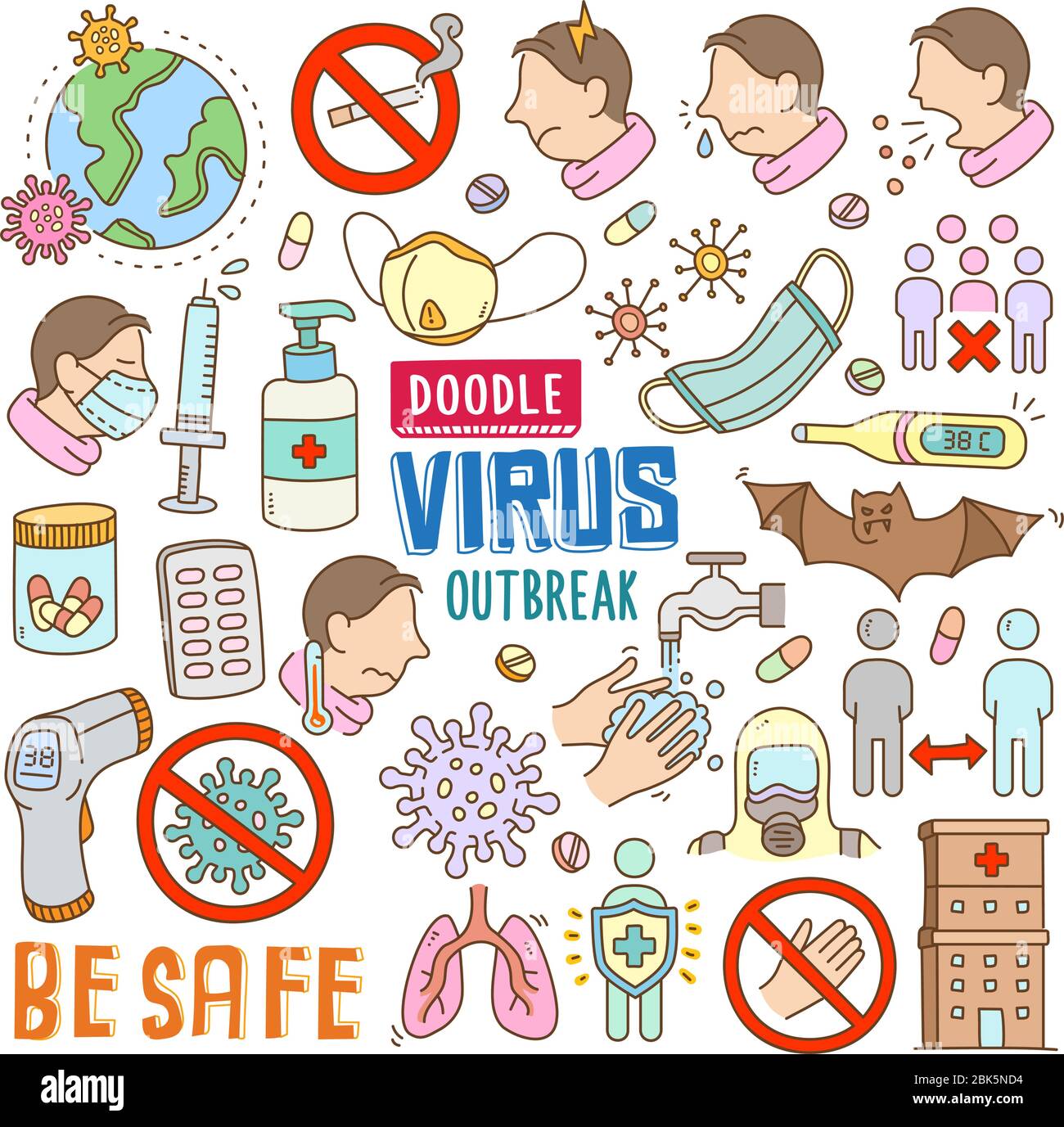 Images Doodle Medical Element Collection Vector Stock Photos Doodle salutations