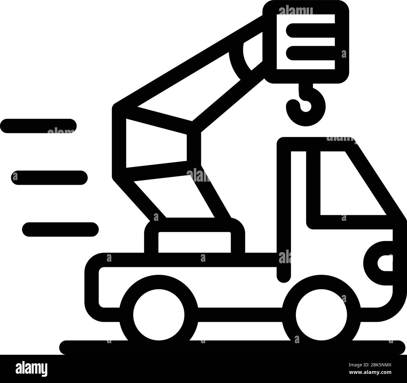 Truck crane icon, outline style Stock Vector Image & Art - Alamy