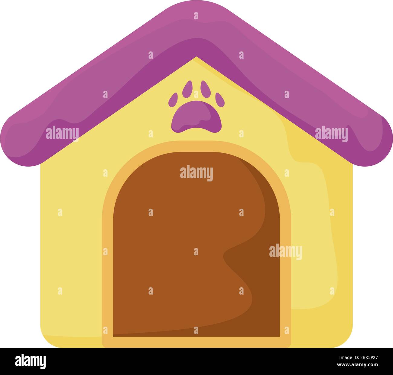 dog house on white background vector illustration design Stock Vector ...