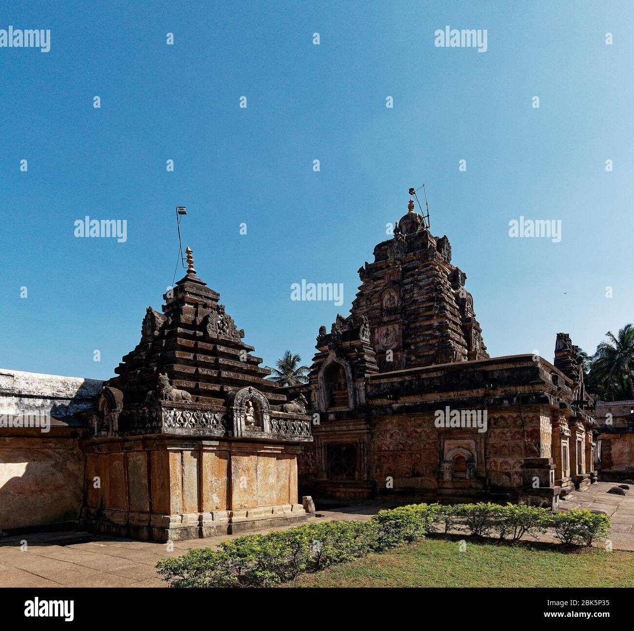 Ancient Madhukeshwara Temple of Hindu god Shiva Stock Photo