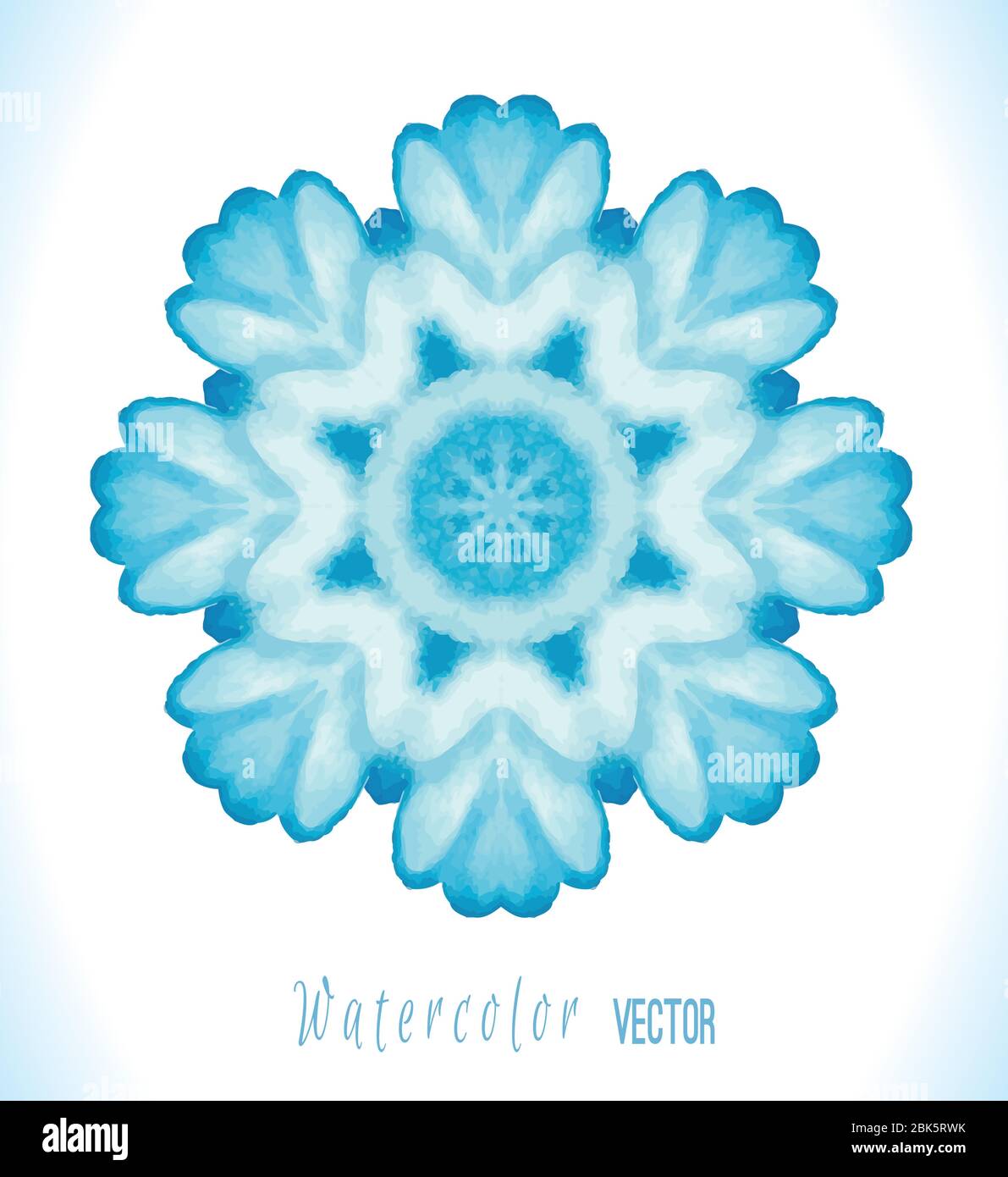 Blue vector snowflakes on a white background. Vector illustration Stock ...