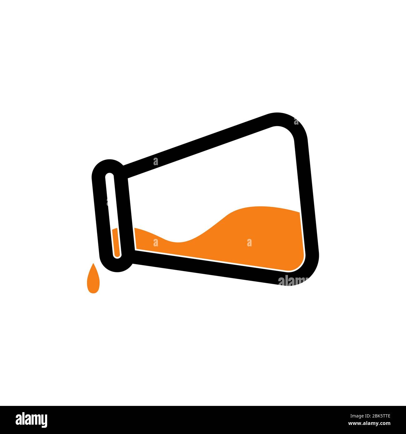 Flask Erlenmeyervector graphic design illustration Stock Vector