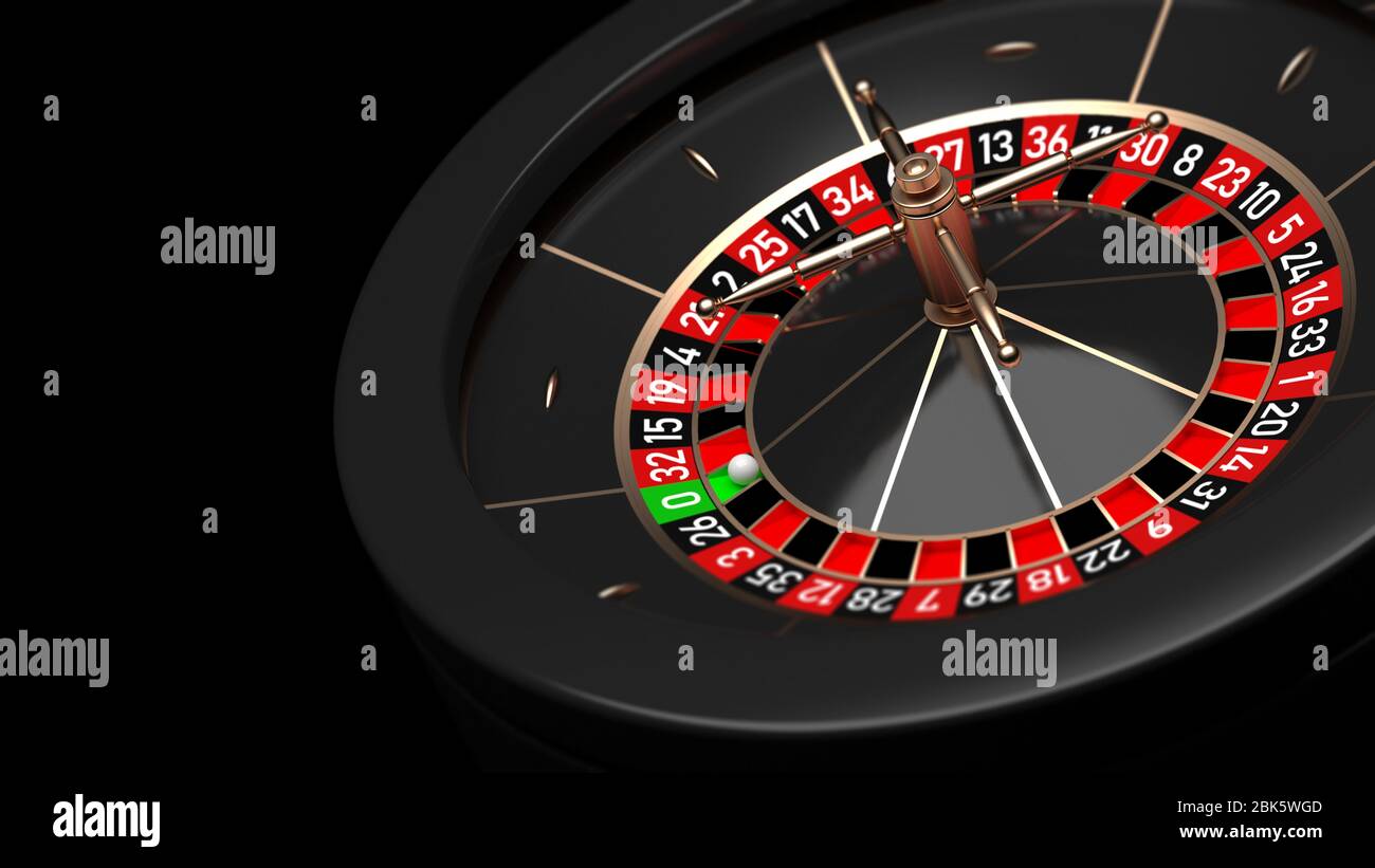 Elegant Roulette Wheel Stock Photo