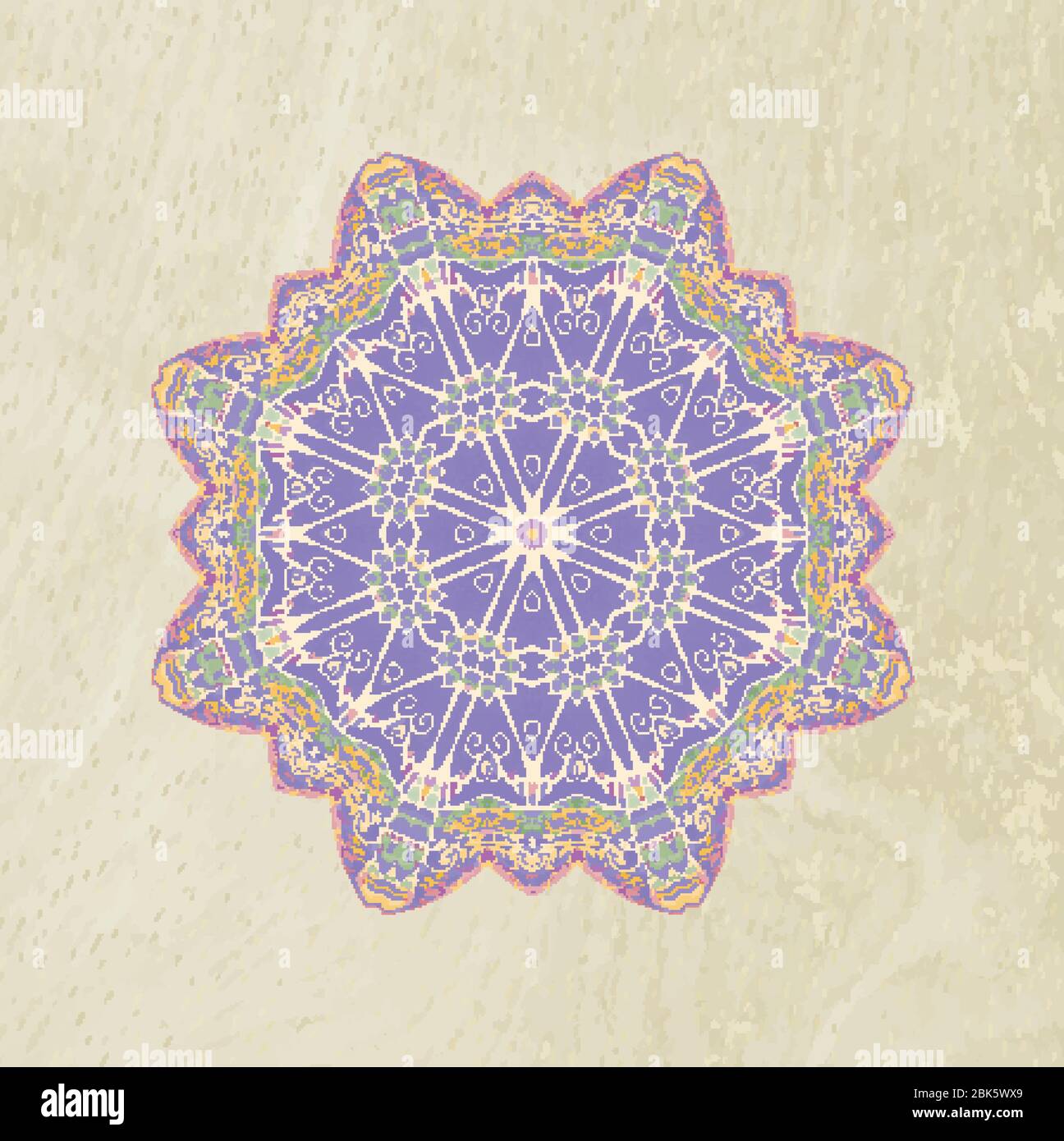 Beautiful ethnic ornament. Hand drawn abstract background Stock Vector ...