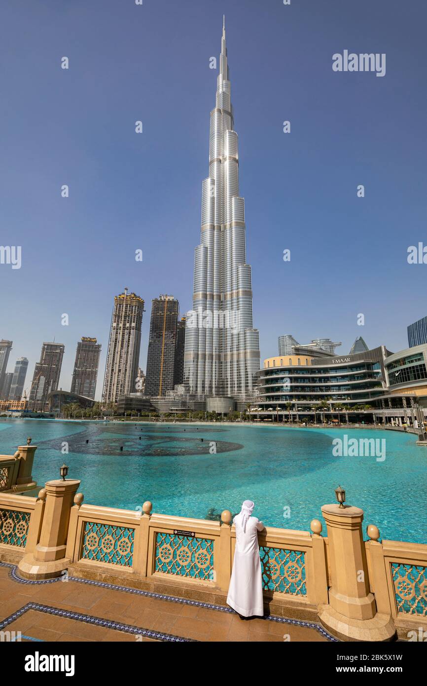 Burj Khalifa in Dubai, United Arab Emirates Stock Photo