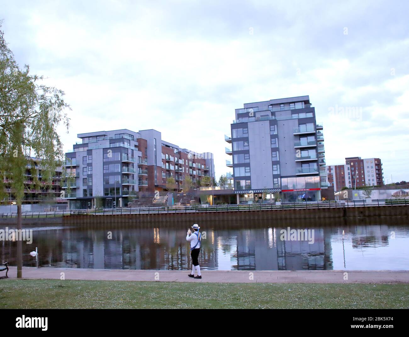 Day Thirty Nine of Lockdown in Peterborough. Ollie Simons of Peterborough Morris dance team
