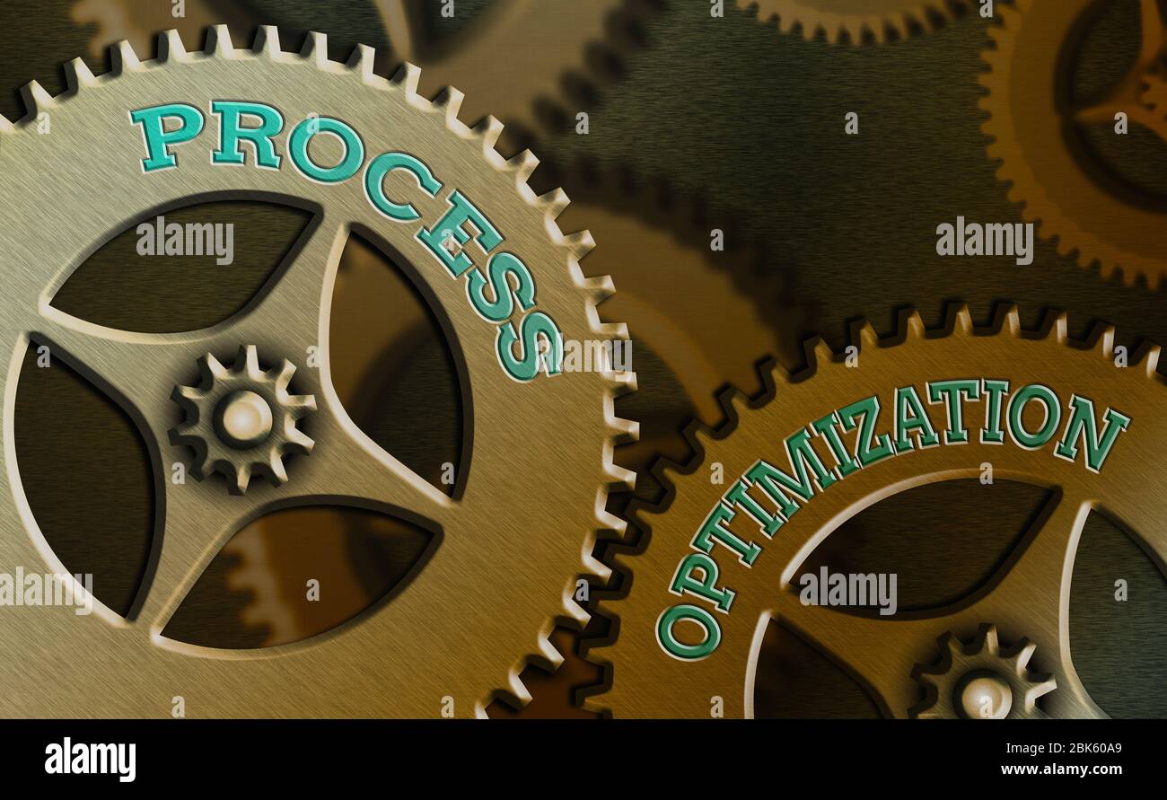Text sign showing Process Optimization. Business photo text Improve ...