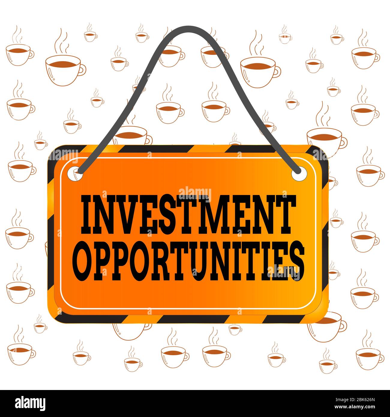 Writing note showing investment Cut Out