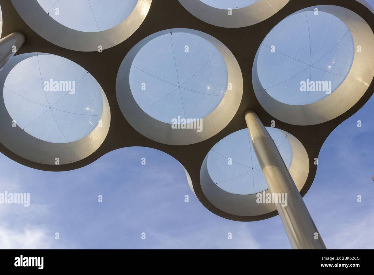 Roof at entrance Hoog Catharijne mall Stock Photo