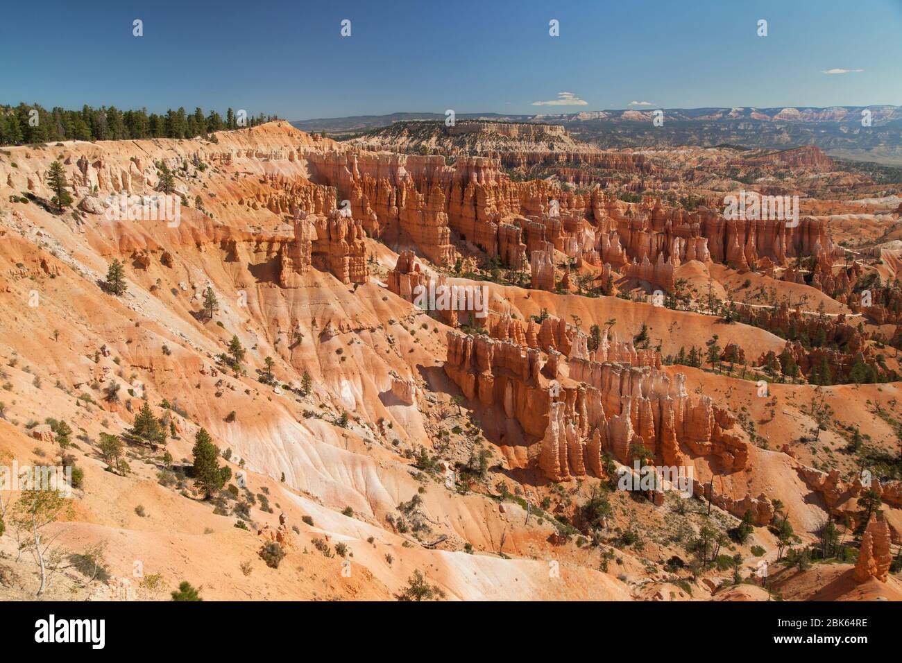 Sunrise Point from Sunset Point, Bryce Canyon National Park, Utah, United States. Stock Photo