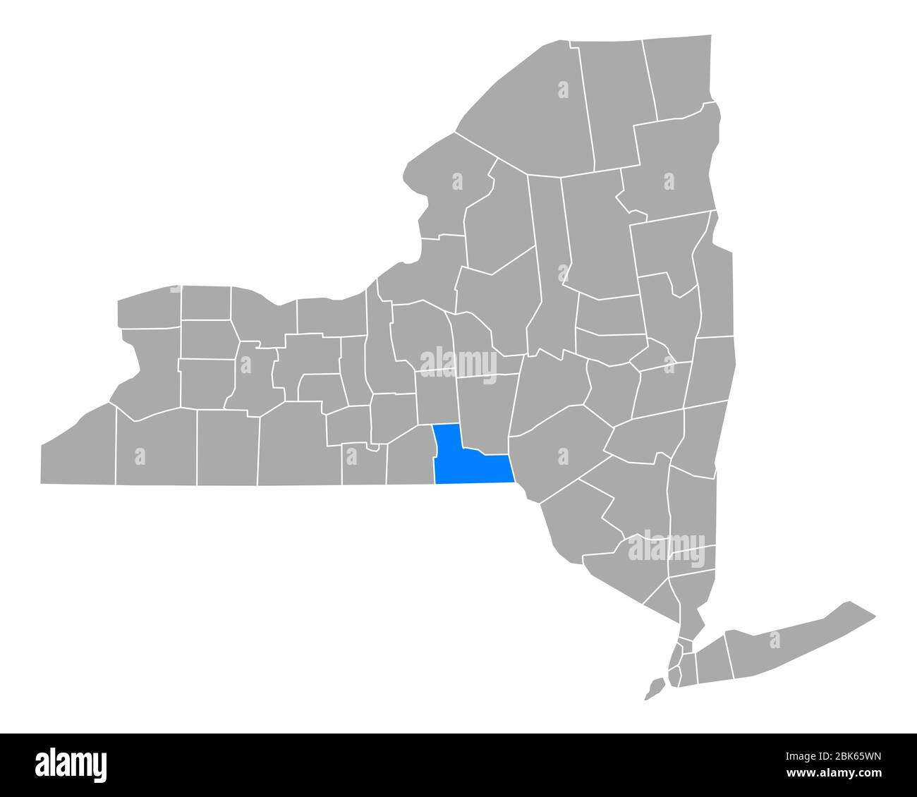 Map of Broome in New York Stock Photo Alamy