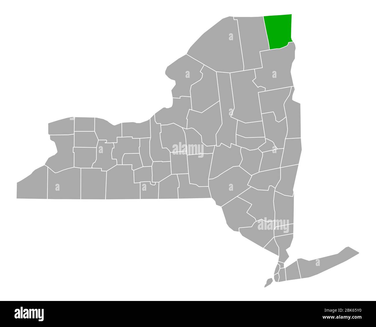 Map of Clinton in New York Stock Photo - Alamy
