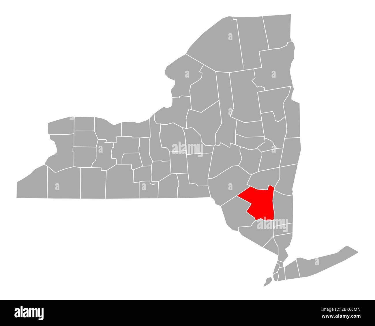 Map of Ulster in New York Stock Photo Alamy