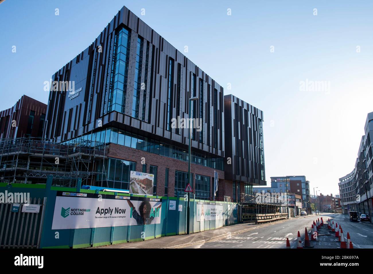 Nottingham College City Hub Development, captured during the Covid19