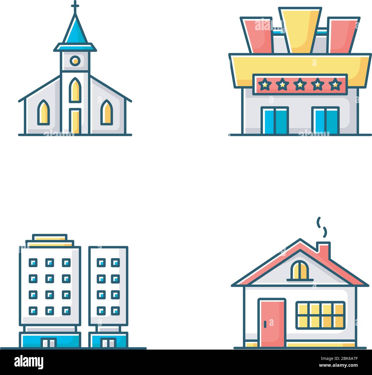 Theatre buildings Stock Vector Images - Alamy