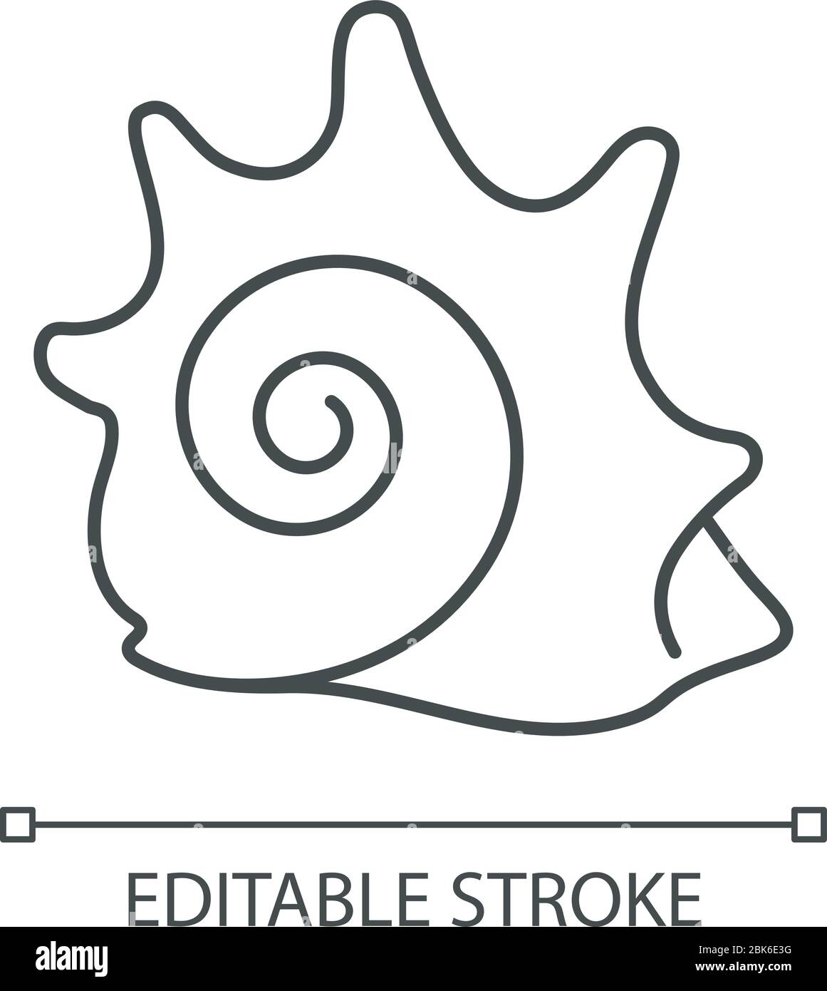 20-04-21 Seashells icon set glyph 16.eps Stock Vector
