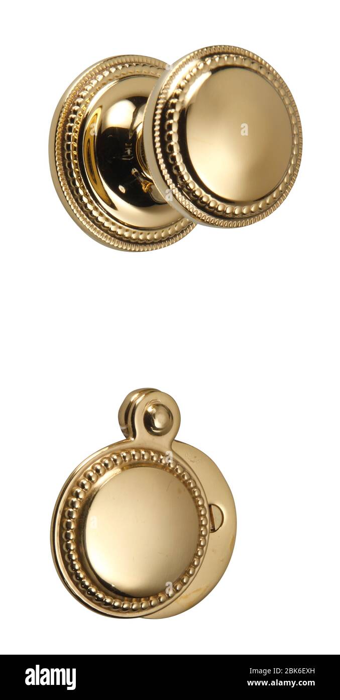 Brass fittings & ironmongery Stock Photo Alamy