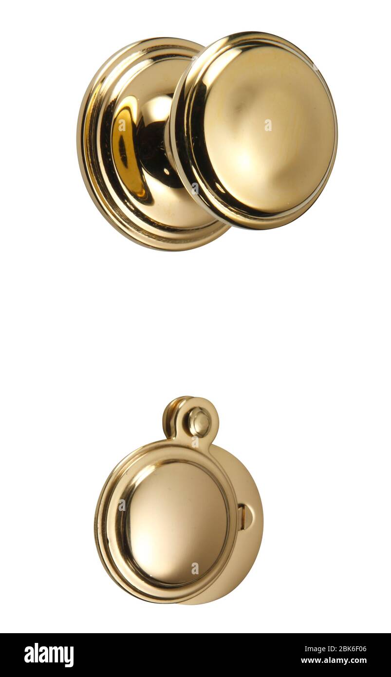 Brass fittings & ironmongery Stock Photo Alamy