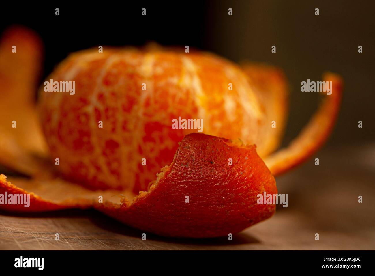 peeled satsuma tangerine Stock Photo