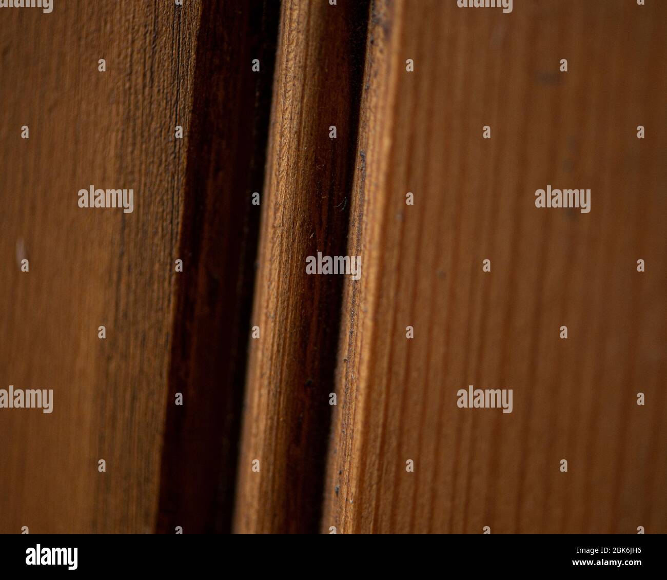 pine wood tongue and groove close up Stock Photo