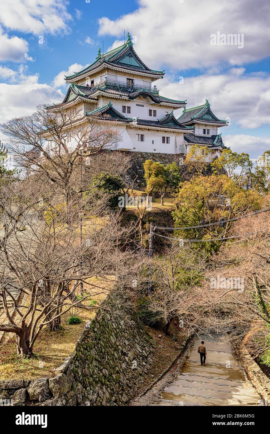 Wakayama castle, old historic Japanese castle in Wakayama city, Kansai, Japan Stock Photo