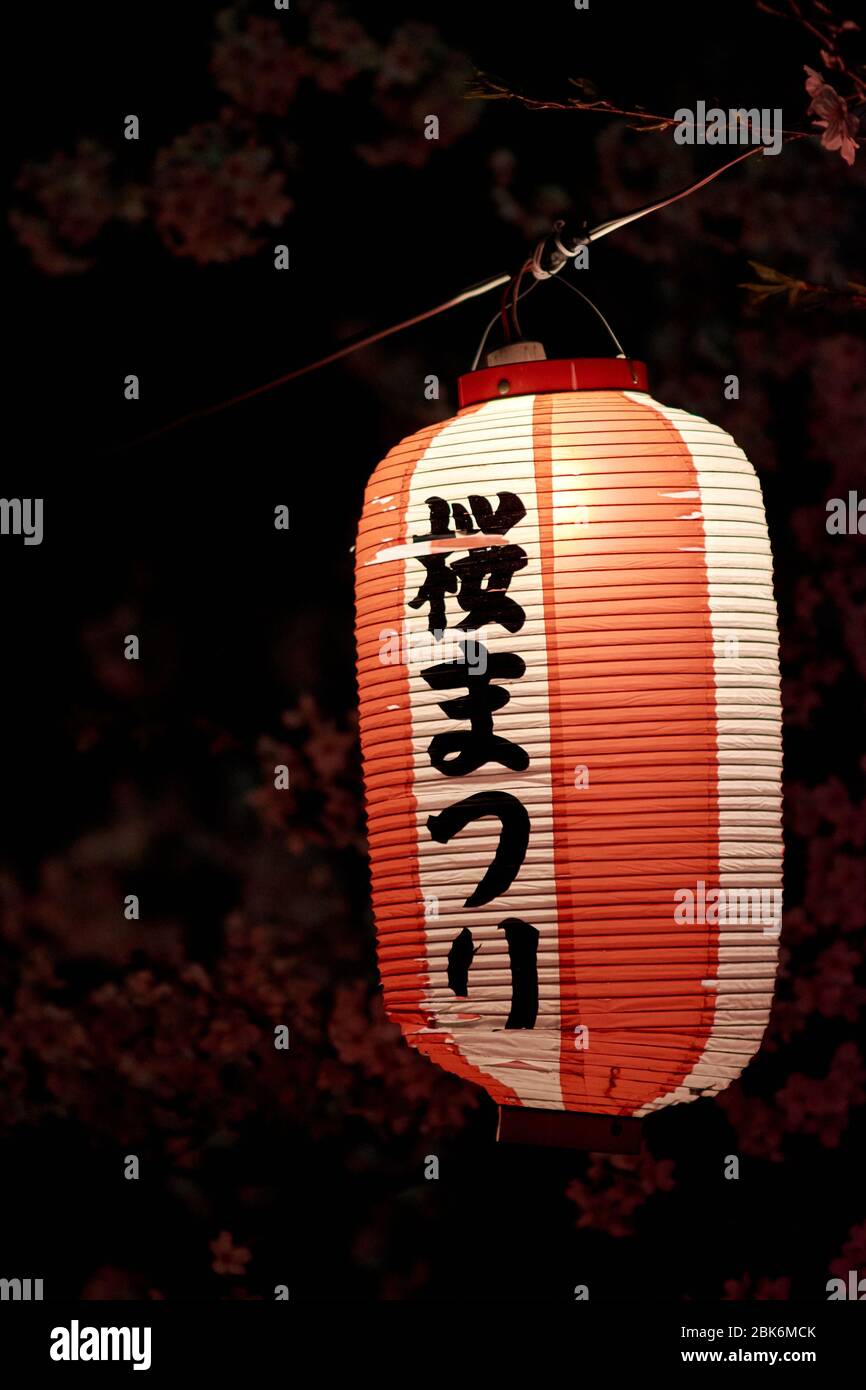 Cherry blossom japan lantern hires stock photography and images Alamy