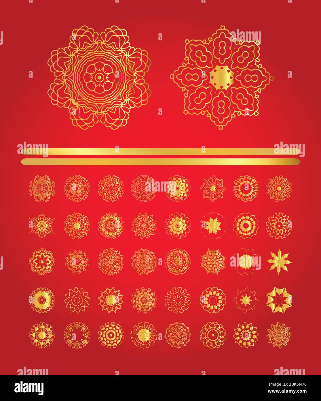 Christmas background with gold snowflakes. Vector illustration Stock ...