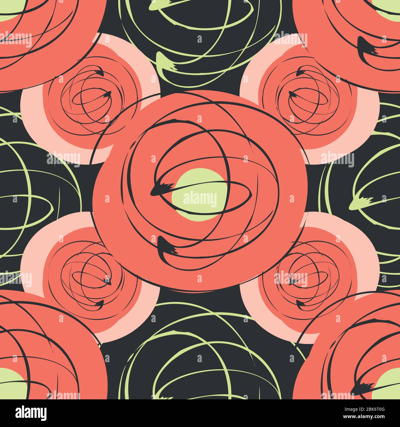 Wallpaper Pattern 1950s High Resolution Stock Photography and Images