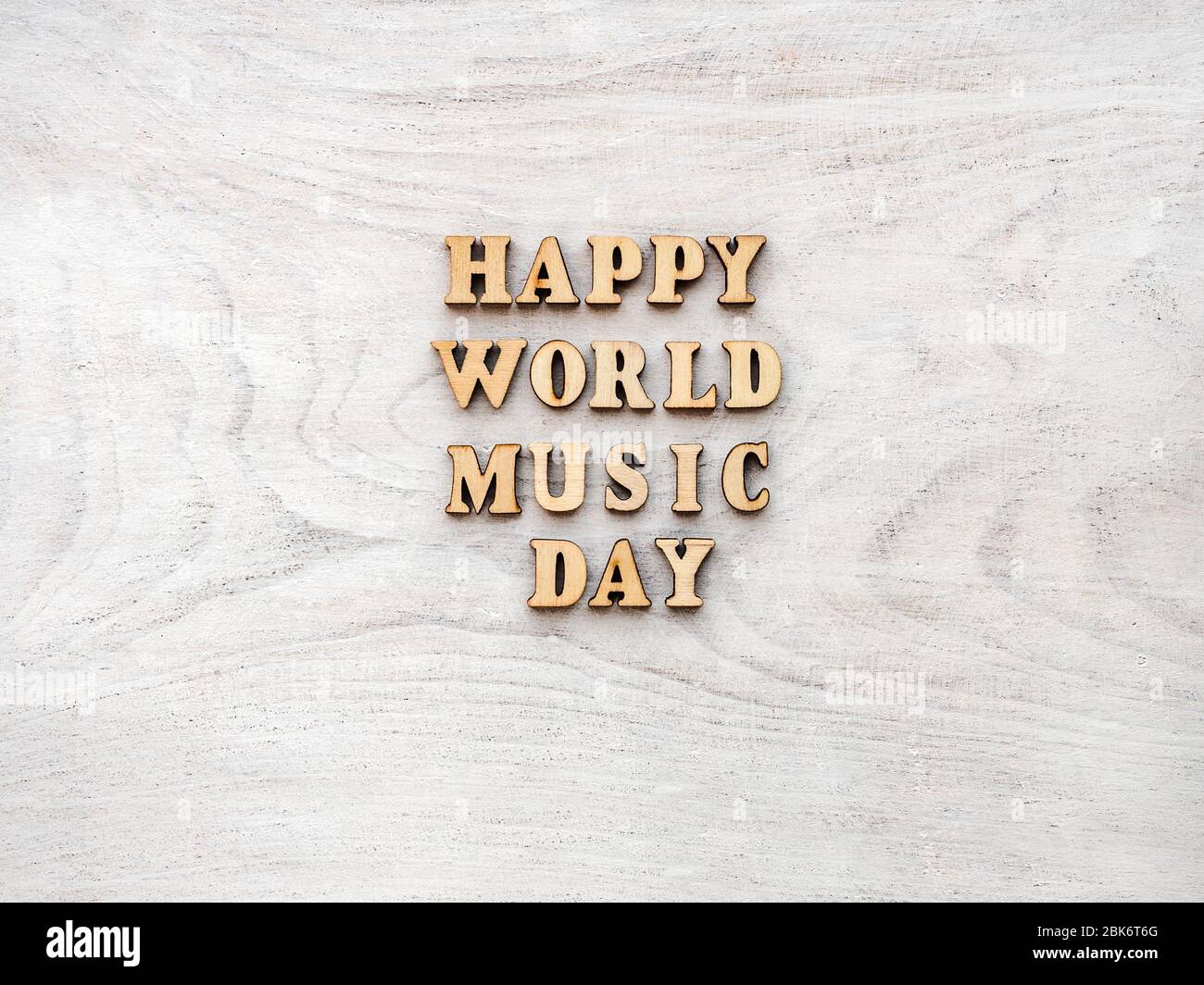 World Music Day Greeting Card Close Up Stock Photo Alamy