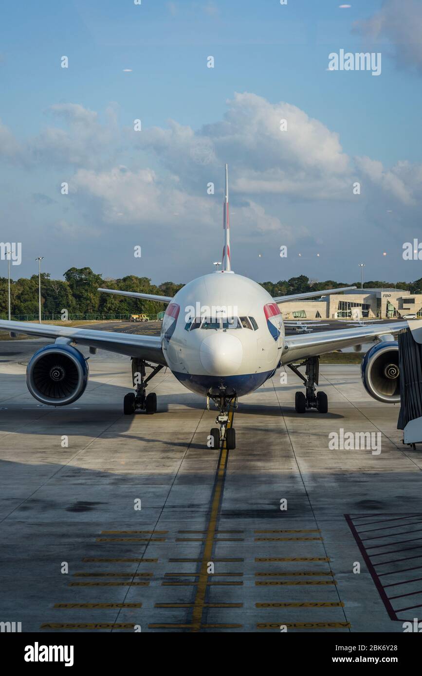 One of the last British Airways flights back to Gatwick Airport in