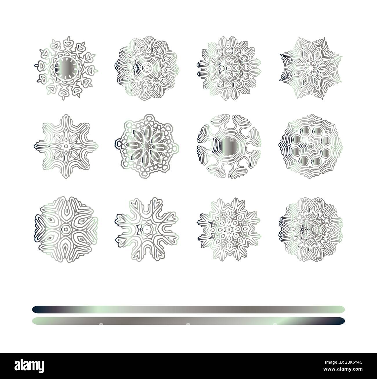 Silver metallic motif Stock Vector Images - Alamy