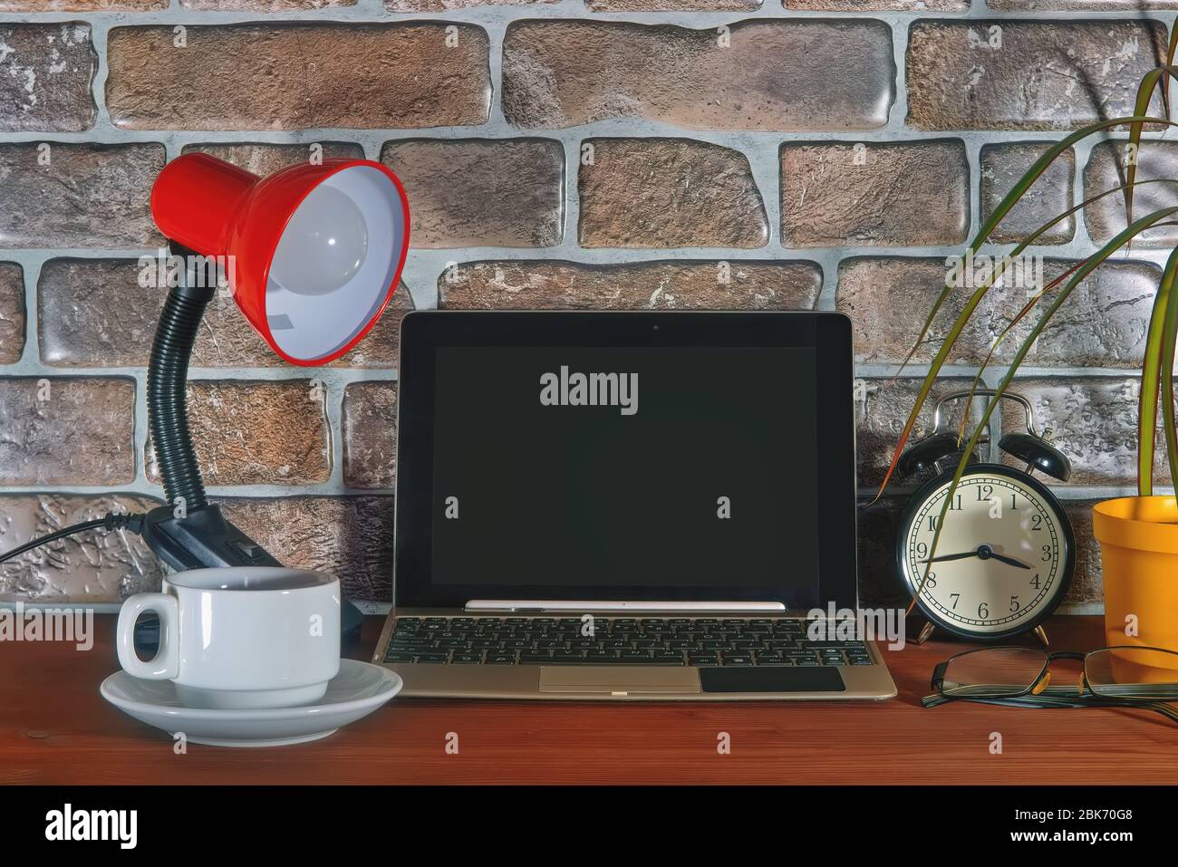 table lamp with alarm clock